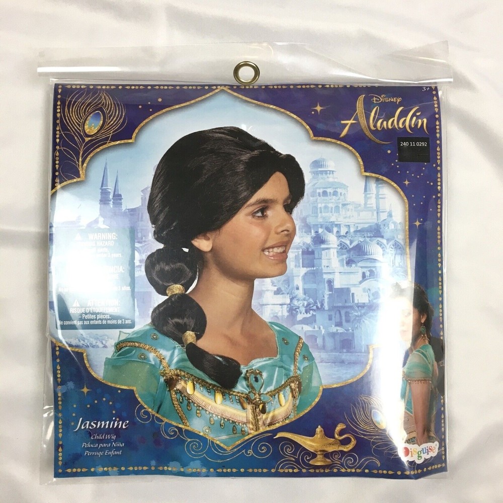 Disguise Disney Princess Jasmine‎ Wig Hair Costume Child Girl
